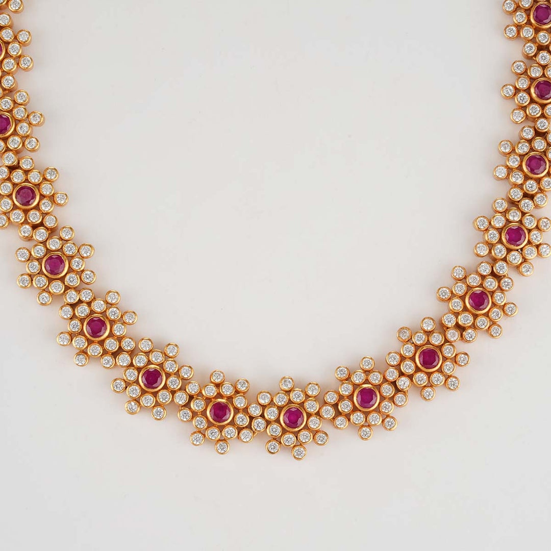 Grand Floral Short Necklace