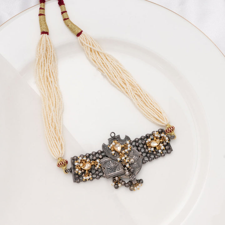 Stylish Oxidised Necklace