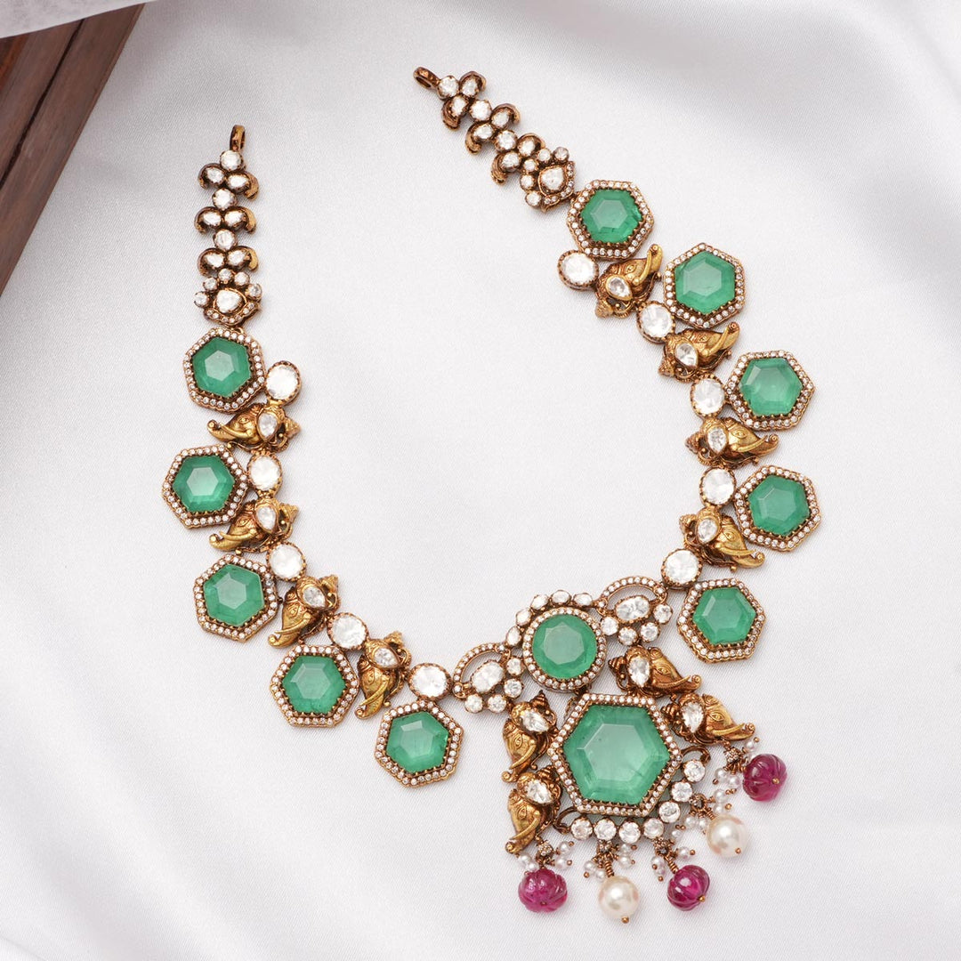 Harshitha Short Necklace Set