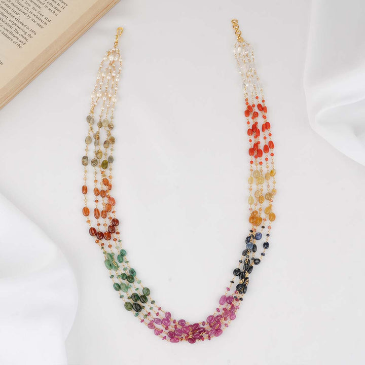 Colourful Beads Long Necklace