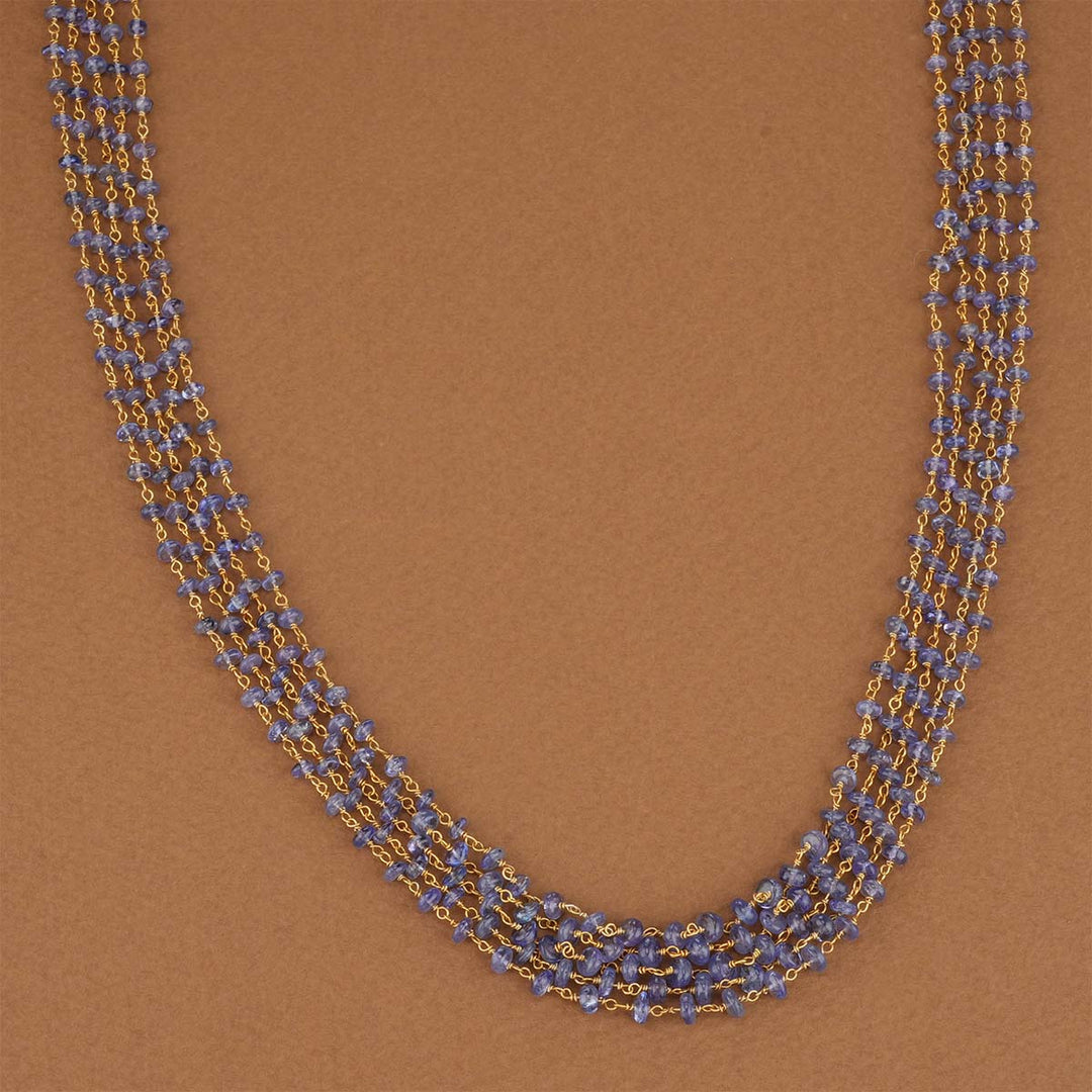 Amethyst Beads Long Necklace