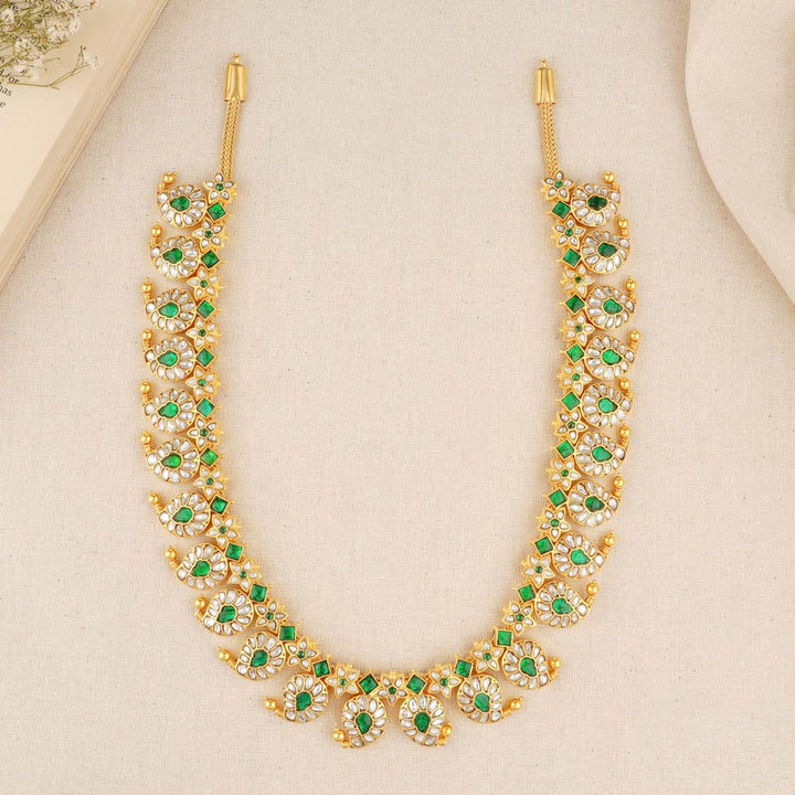 Green Mango Mala Long Necklace