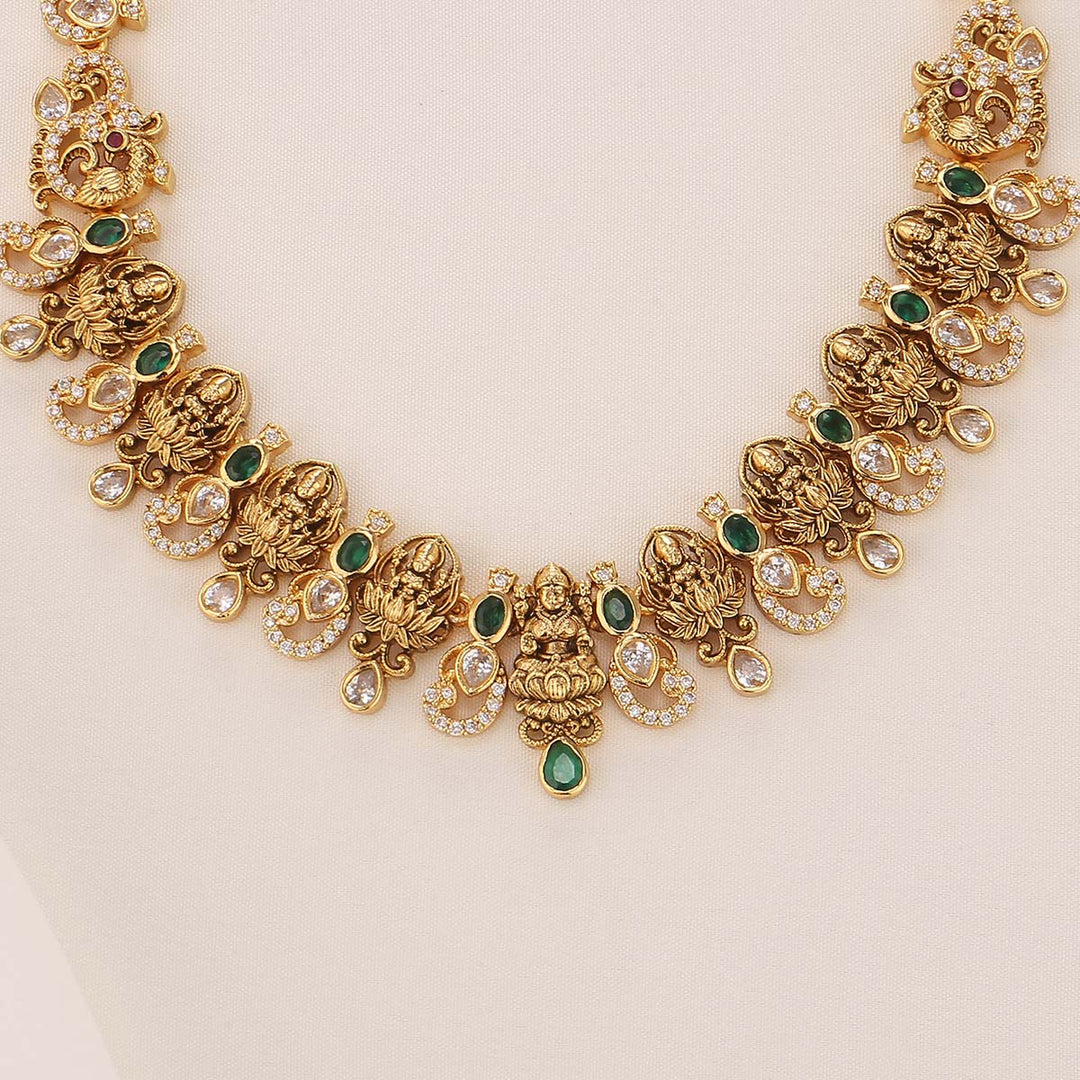 Divine Lakshmi Short Necklace Set
