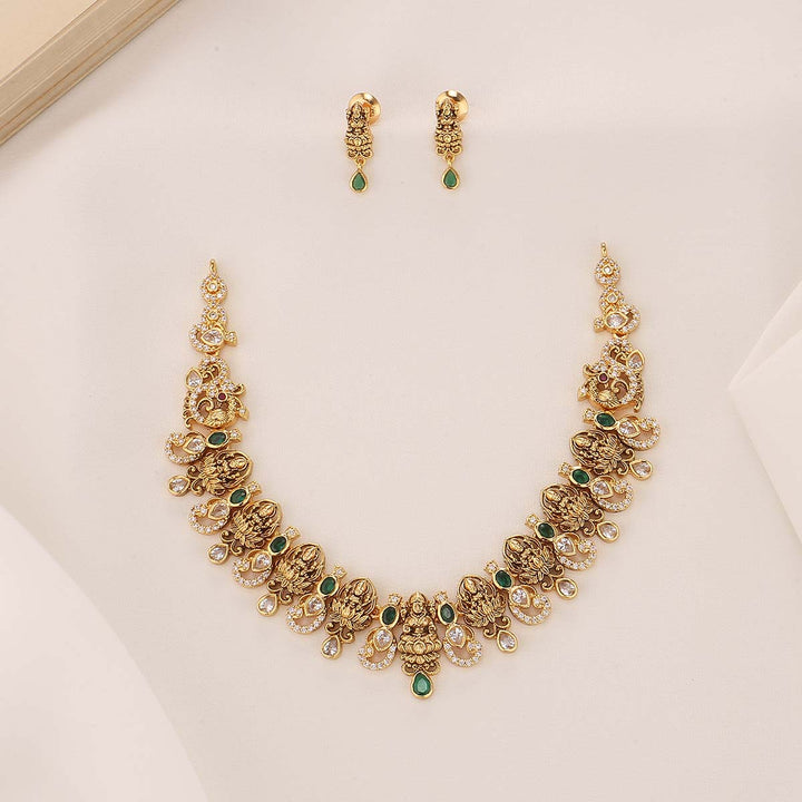 Divine Lakshmi Short Necklace Set
