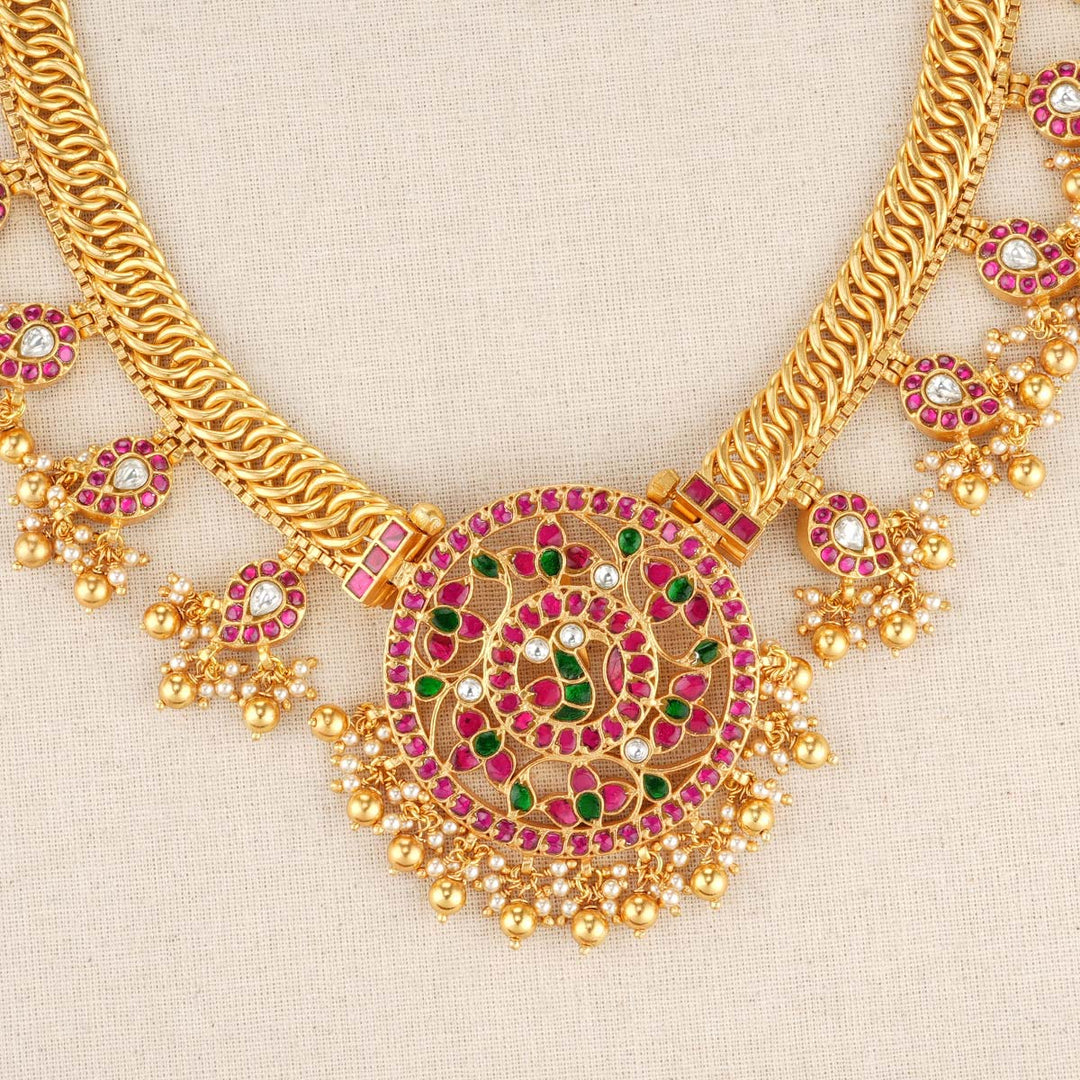 Beautiful Reversible Kundan Short Necklace