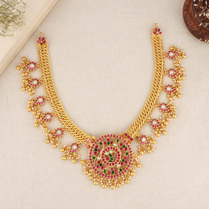Beautiful Reversible Kundan Short Necklace