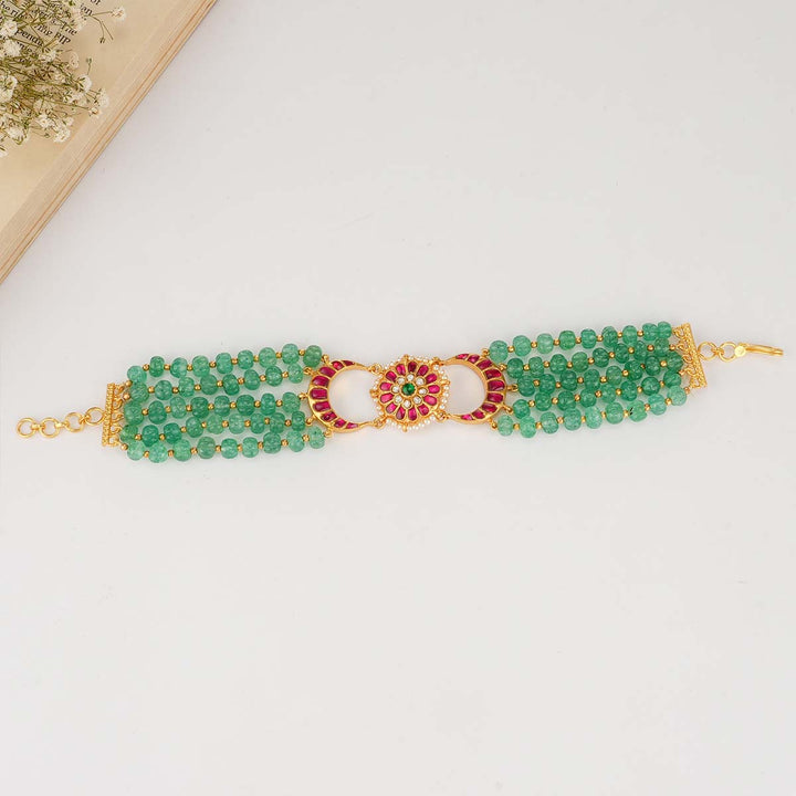 Jashvitha Kundan Bracelet