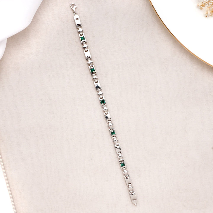Green Lock Men's Bracelet
