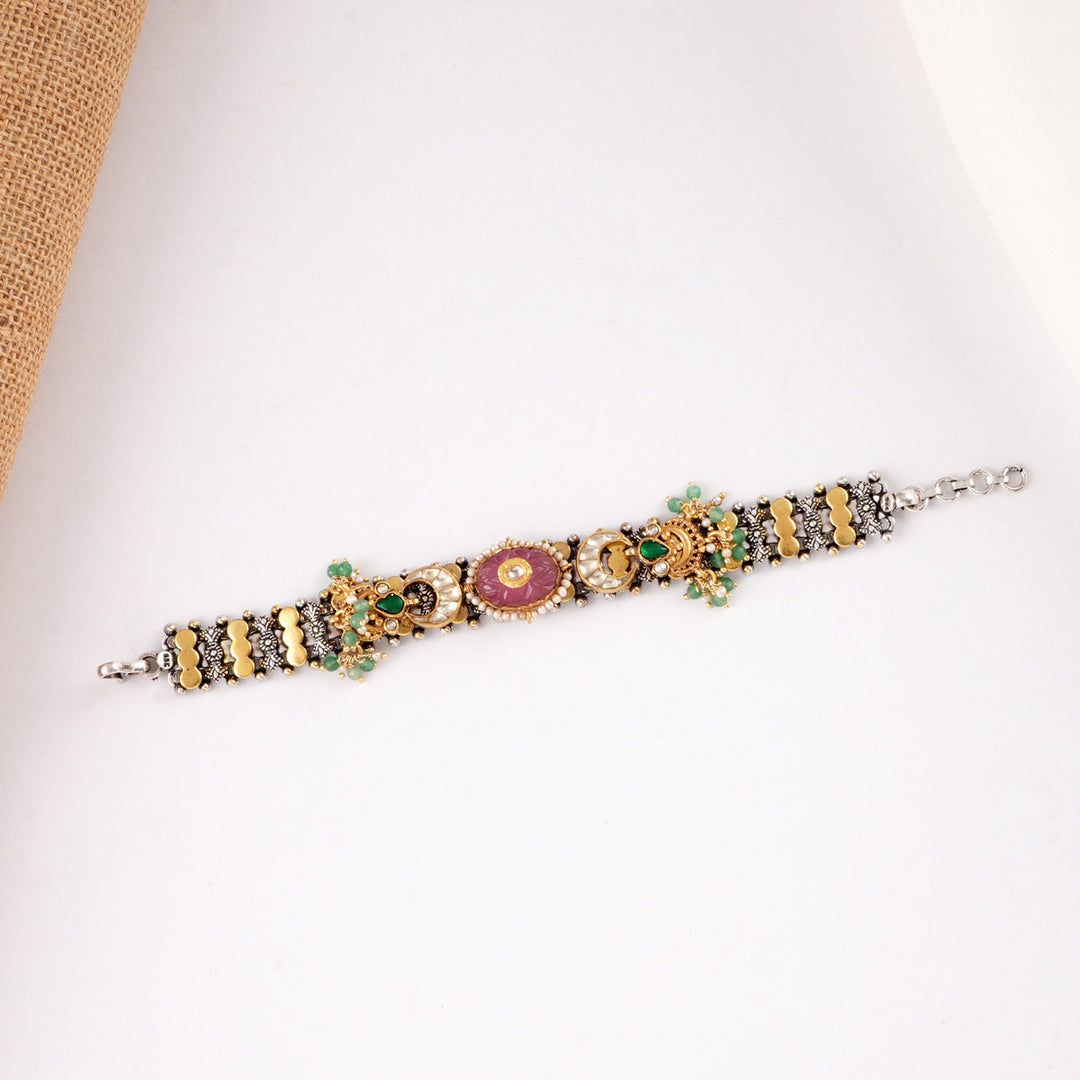 Boho Luxe Oxidised Bracelet