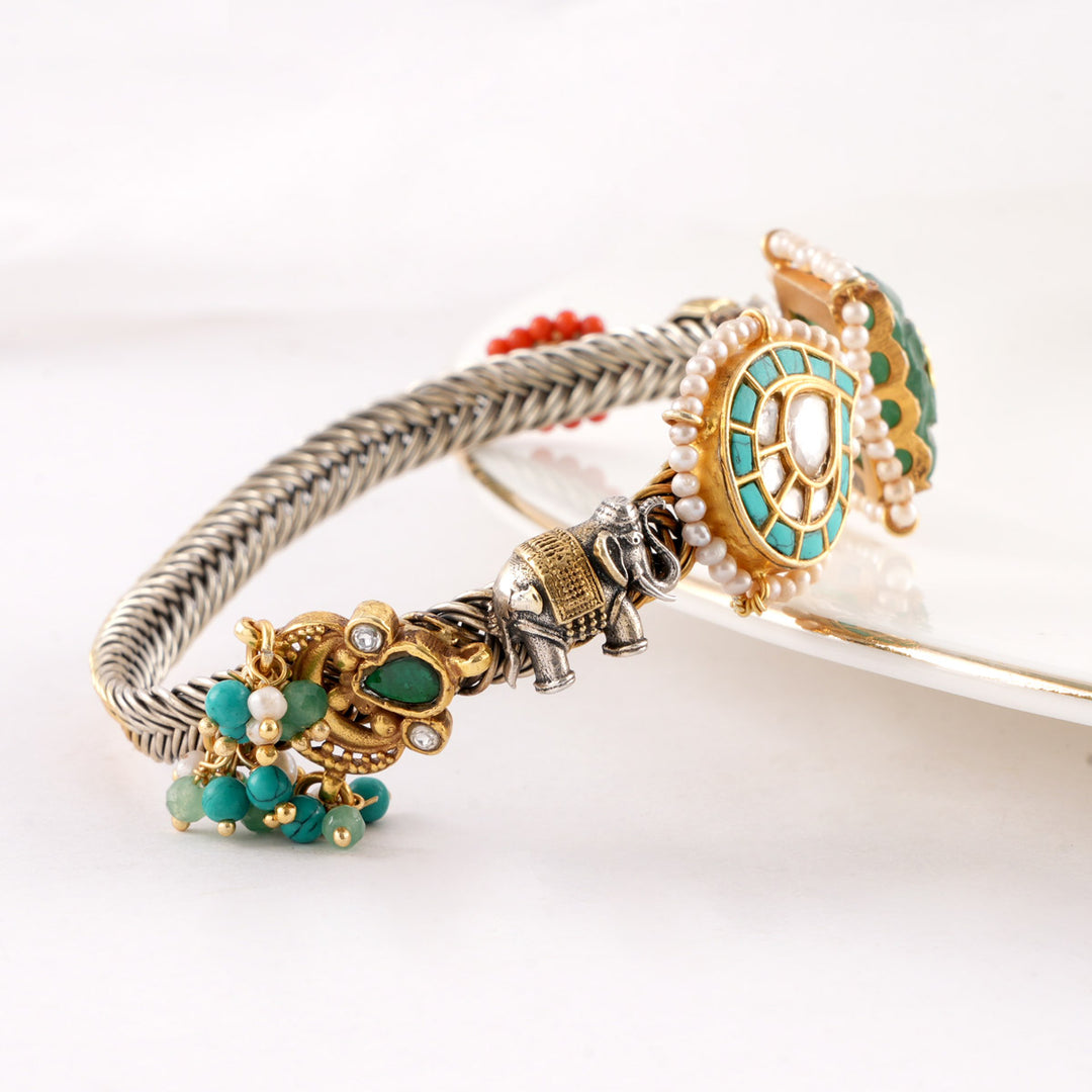 Luna Lark Oxidised Bracelet