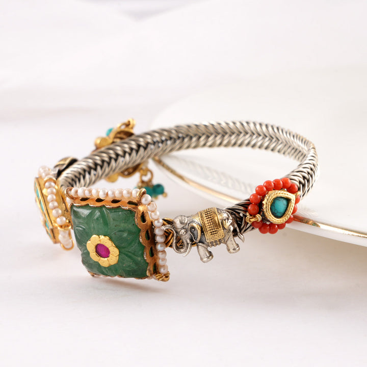 Luna Lark Oxidised Bracelet