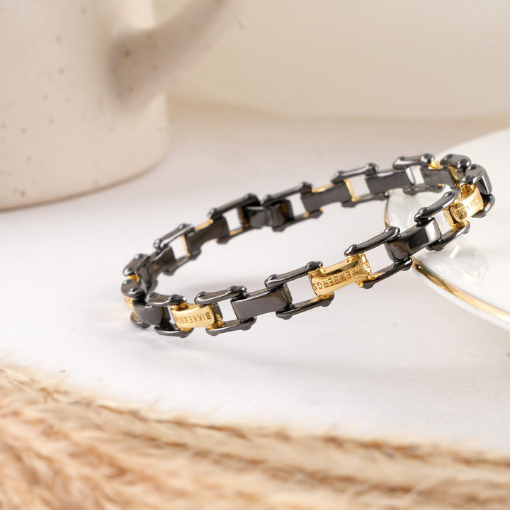 Dual Tone Men's Bracelet