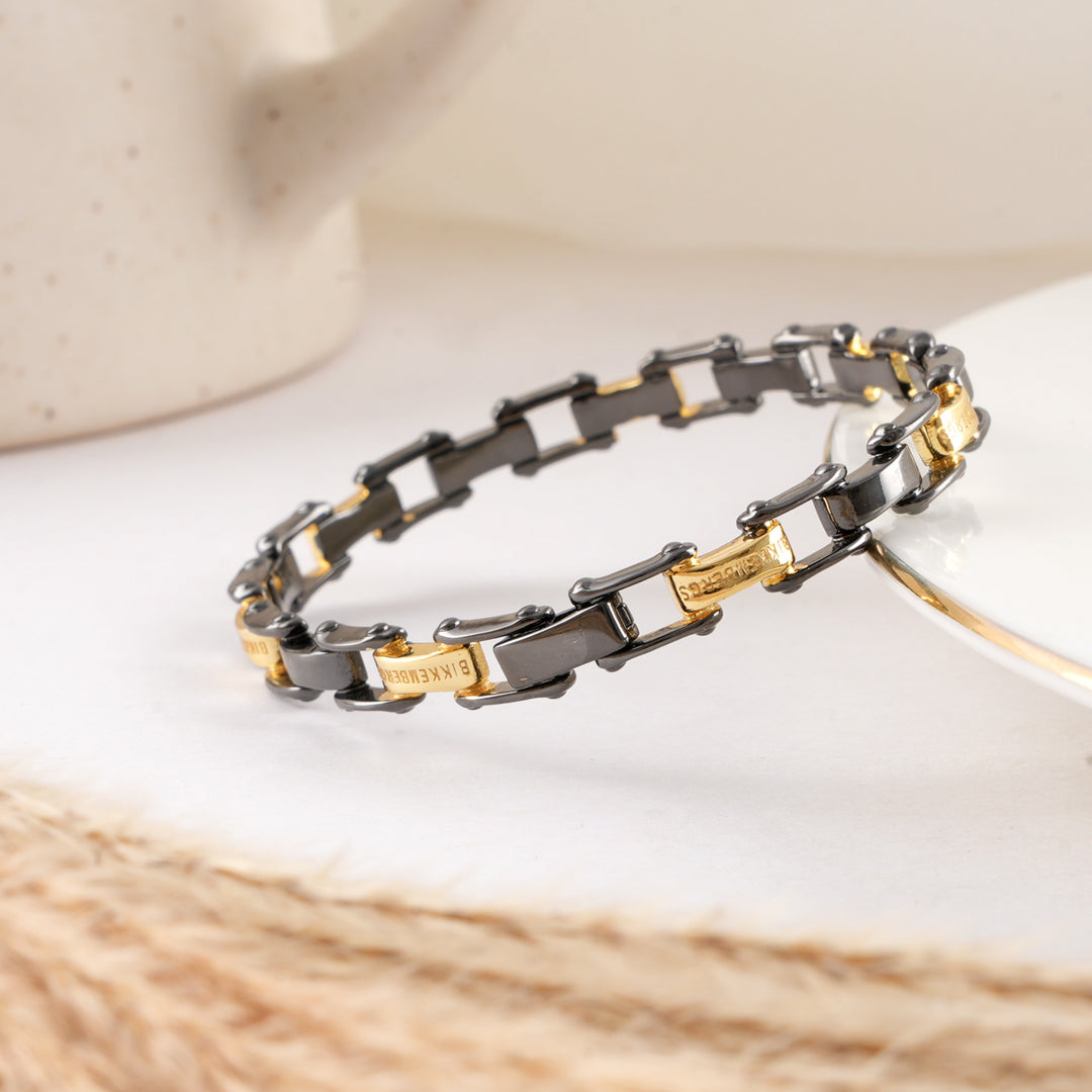 Dual Tone Men's Bracelet