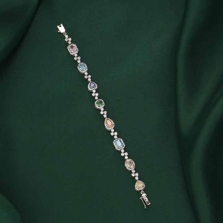 Multi Glitz Chain Type Bracelet