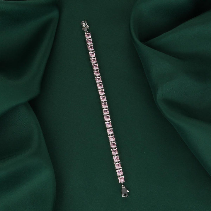 Lovely Pink Chain Type Bracelet