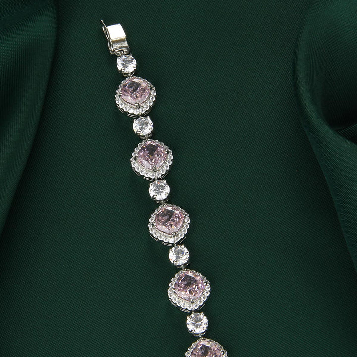 Shine Pink Chain Type Bracelet