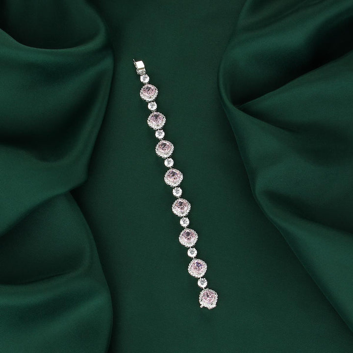 Shine Pink Chain Type Bracelet