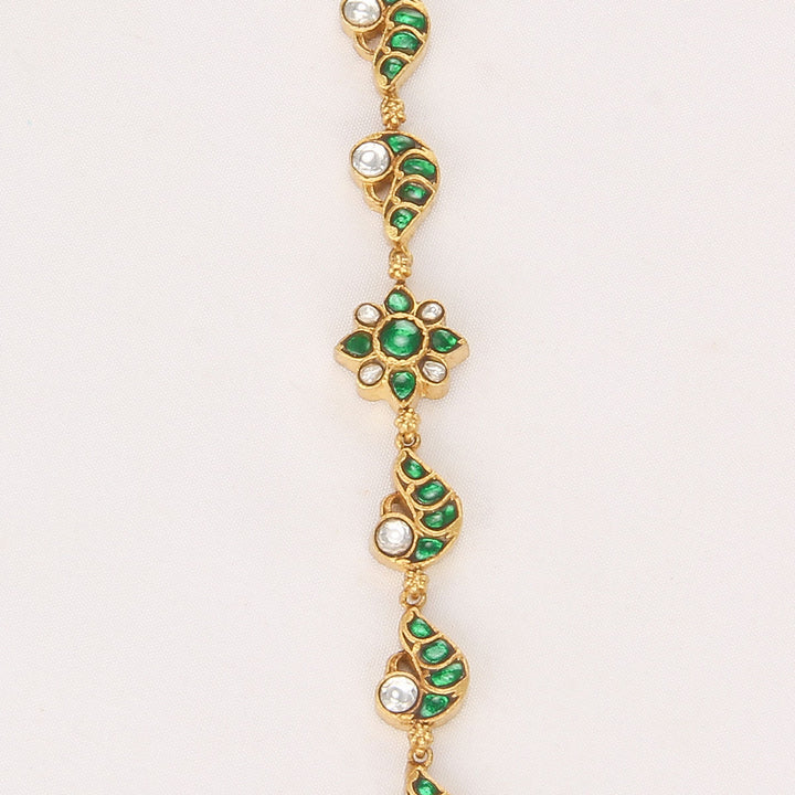GleamAura Kundan Bracelet
