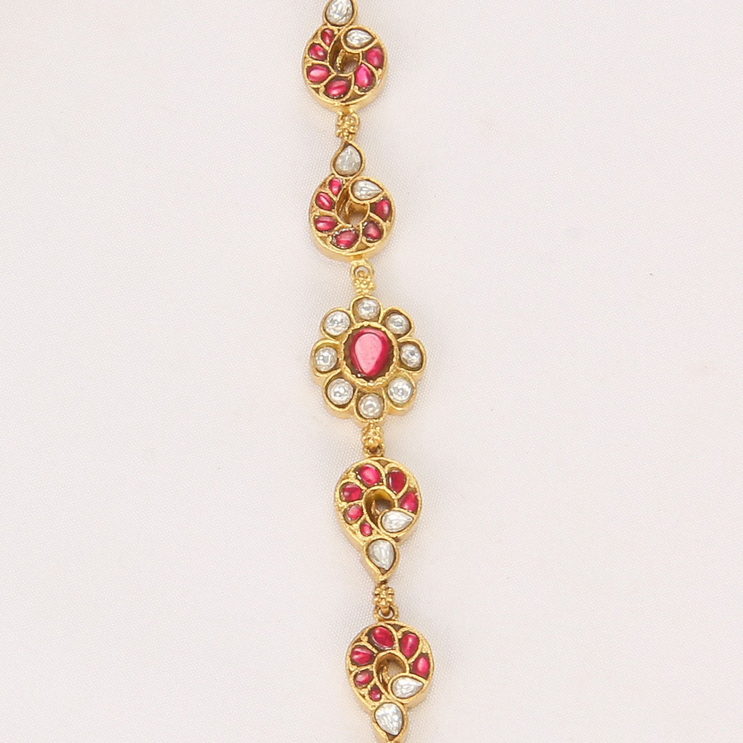 Halo Charm Kundan Bracelet