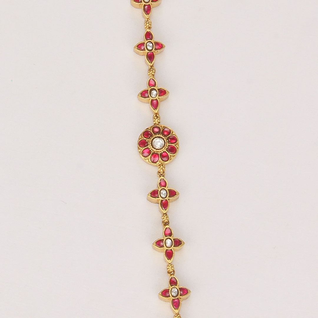 GoldenBloom Kundan Bracelet