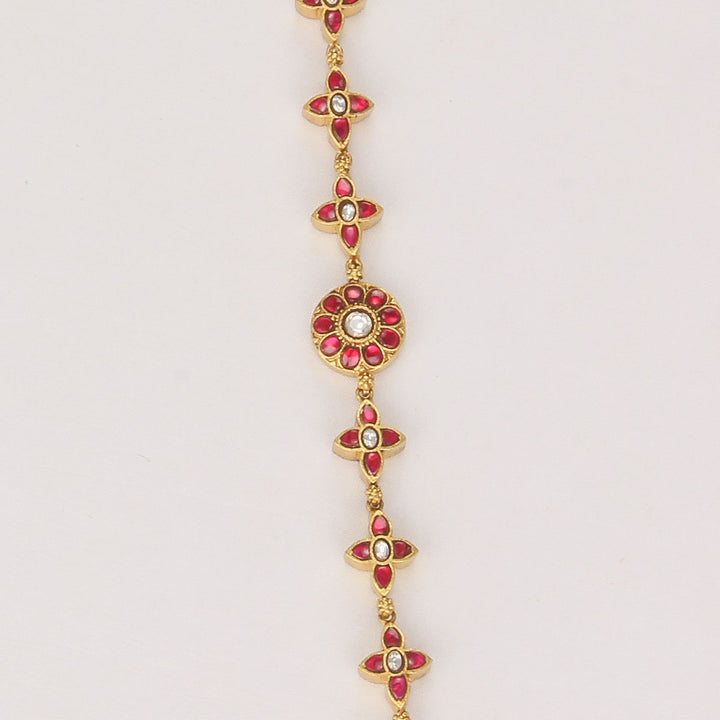 GoldenBloom Kundan Bracelet
