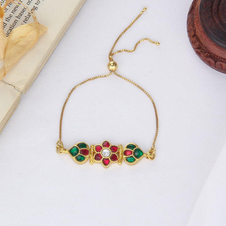 Vivethitha Kundan Bracelet