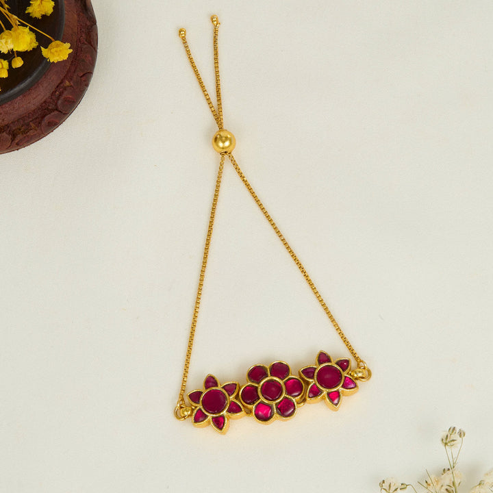 Saraswati Kundan Bracelet