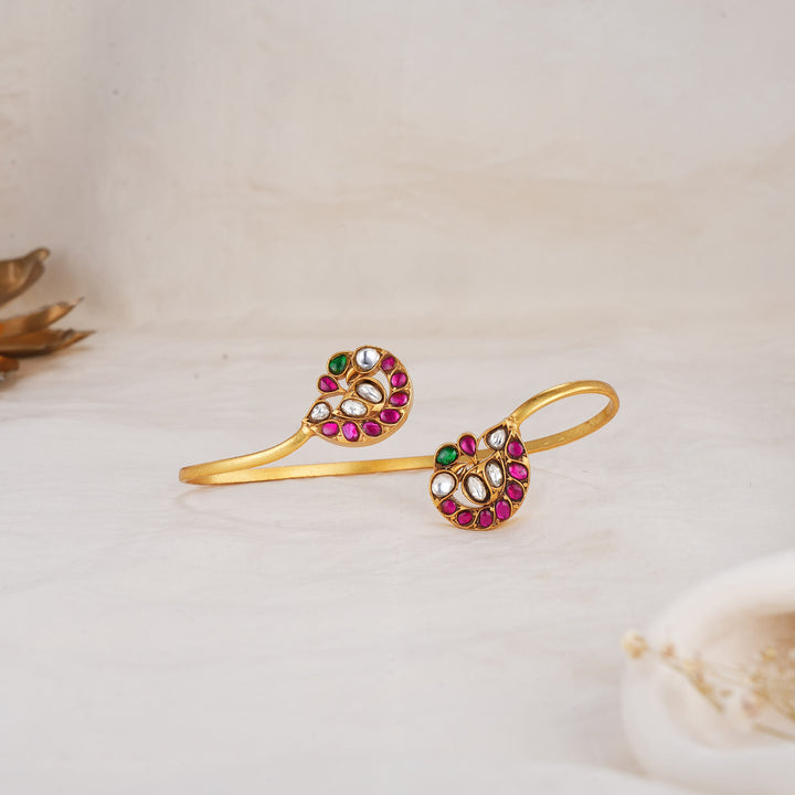 Modern Kundan Palm Bracelet