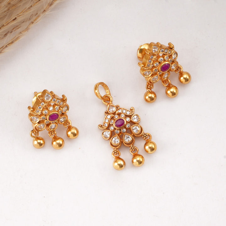 Milanikha Stone Pendant Set