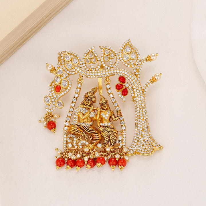 Glitz Krishna Stone Pendant