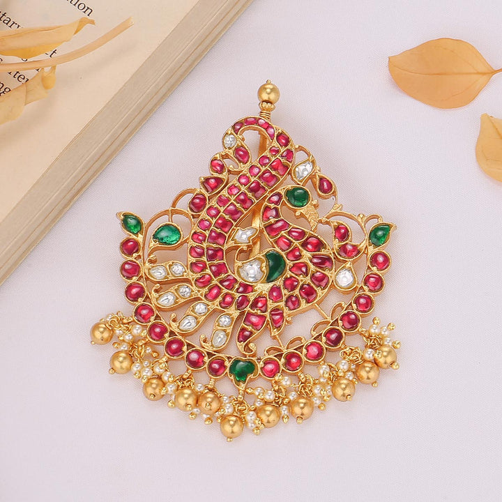 Peacock Kundan Pendant