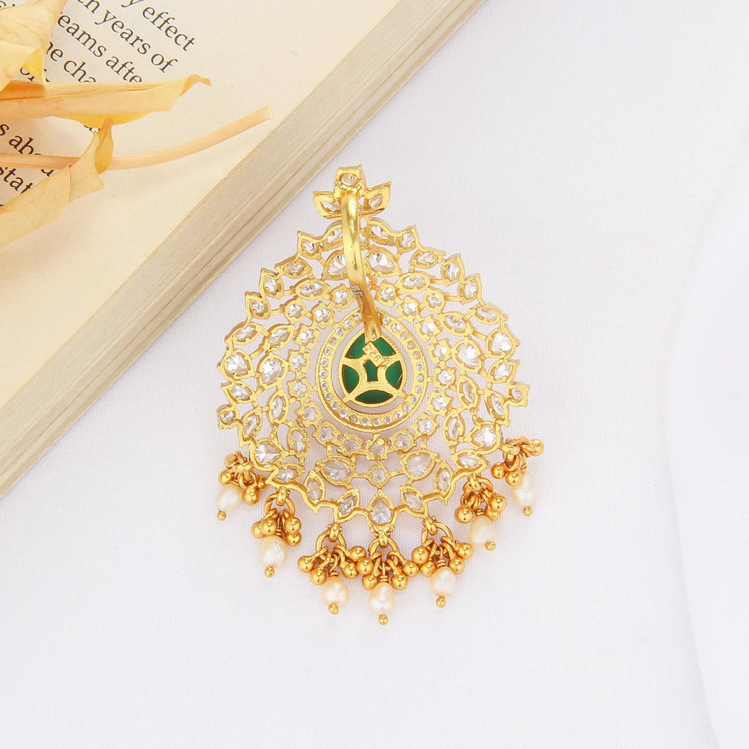 Floral Gem  Stone Pendant