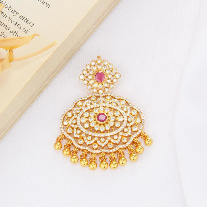 Crystal Crown Stone Pendant