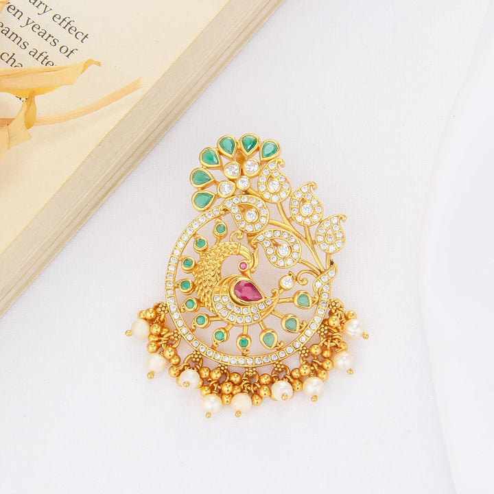 Golden Aura Stone Pendant