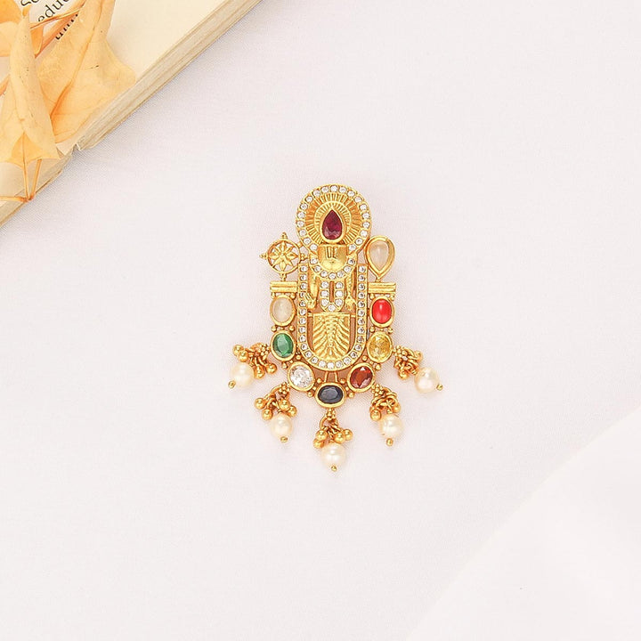 Perumal Designed Stone Pendant