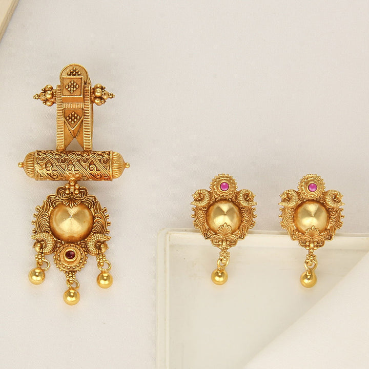 Aura Glow Boho Pendant Set