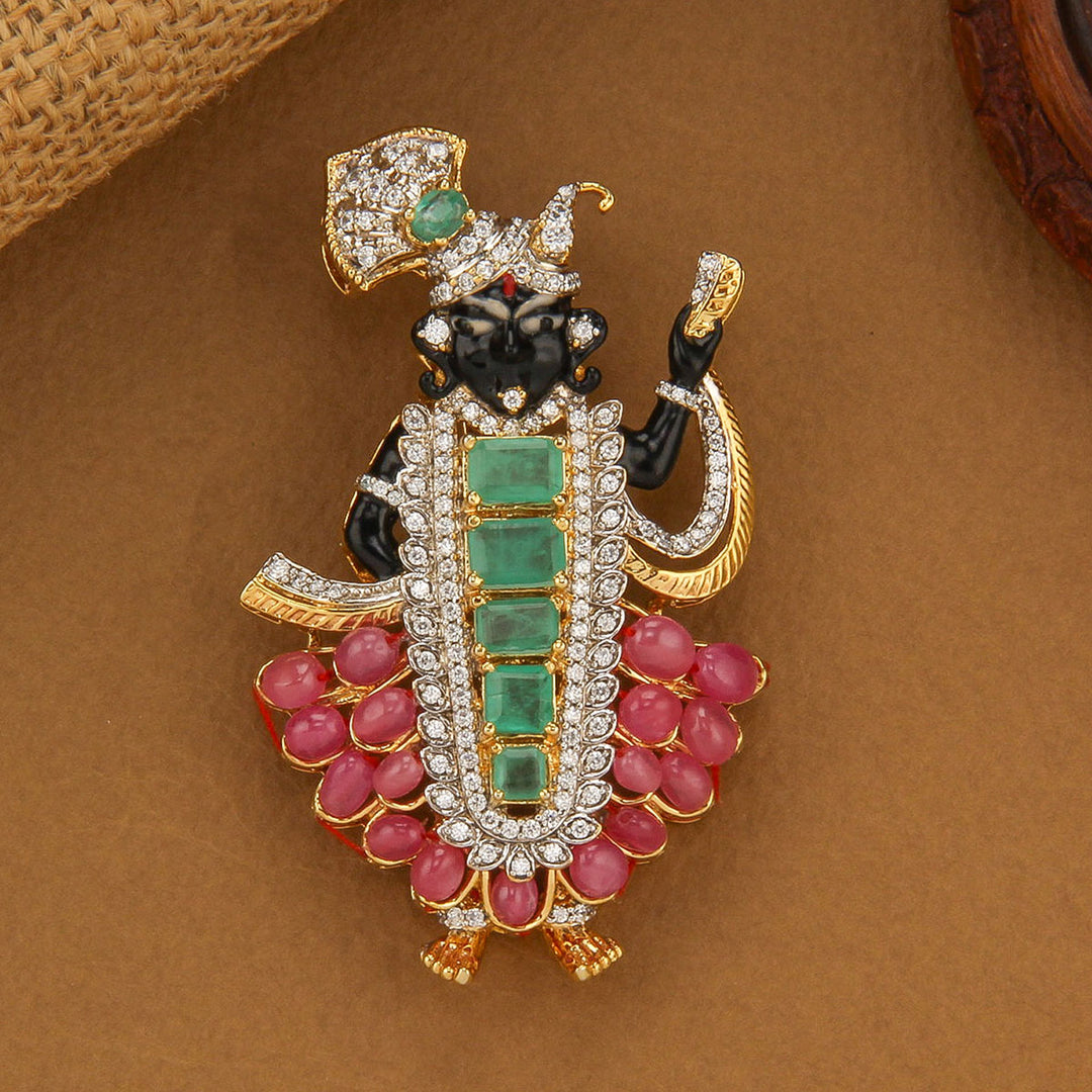 Madhurapuri Krishnan Avikam Pendant Set