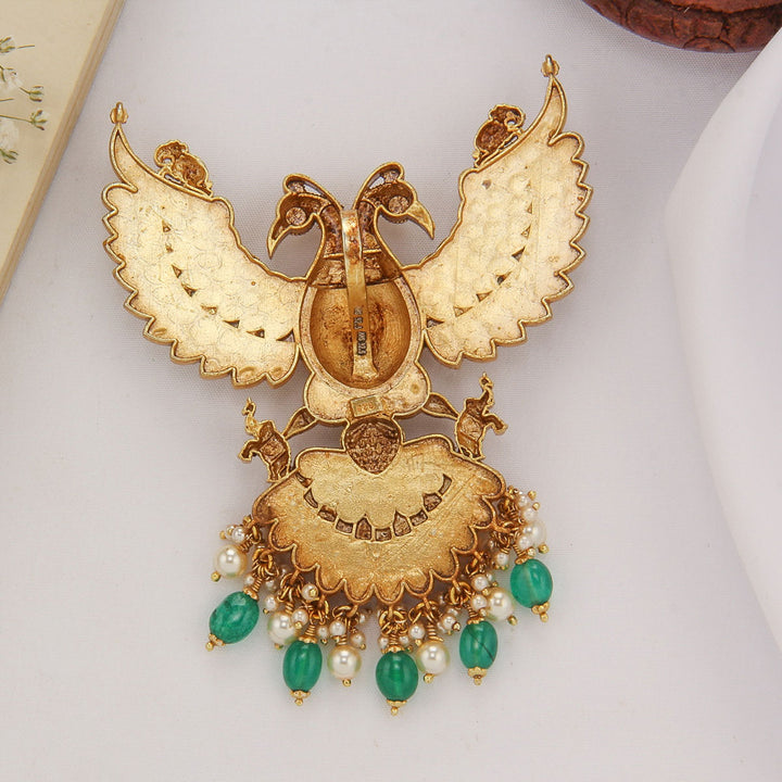 Dual Shine Kundan Pendant