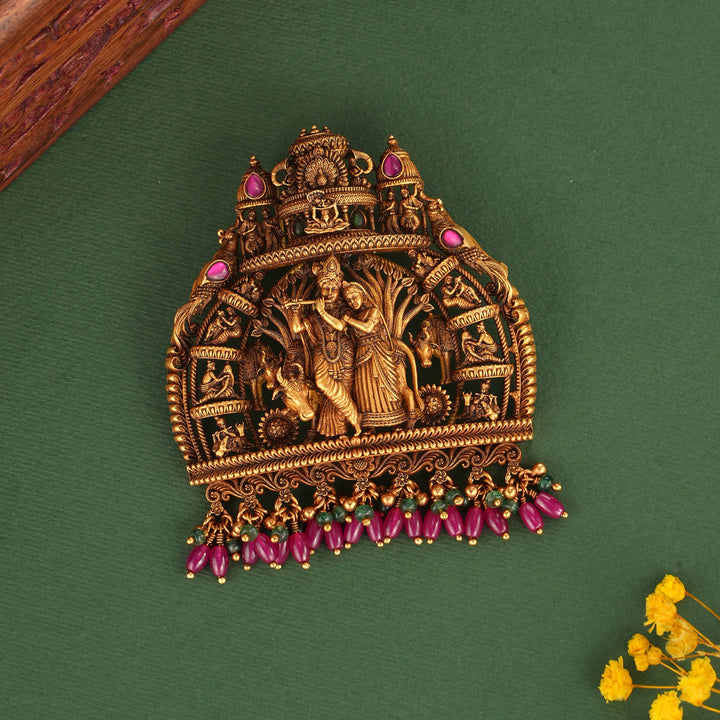 Radhae Krishna Nagas Pendant