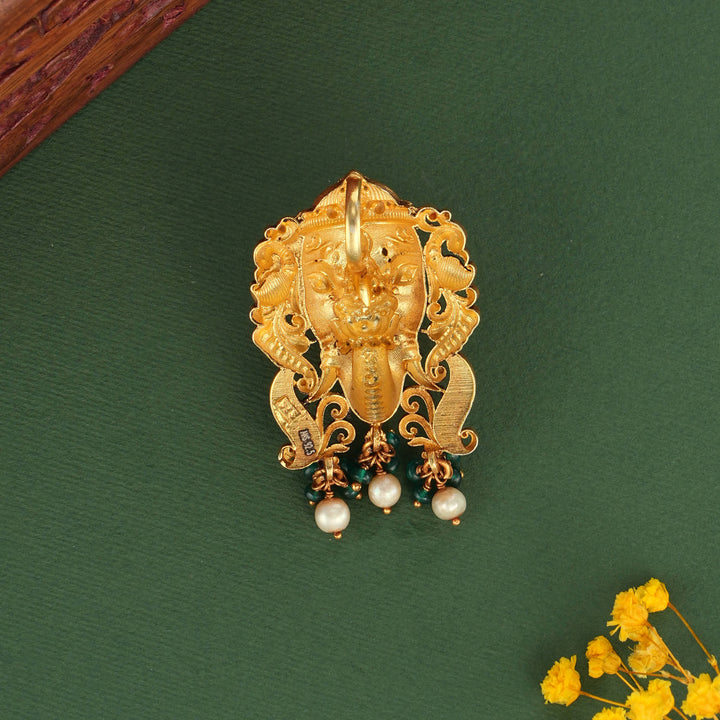 Vinayagar With Lakshmi Nagas Pendant