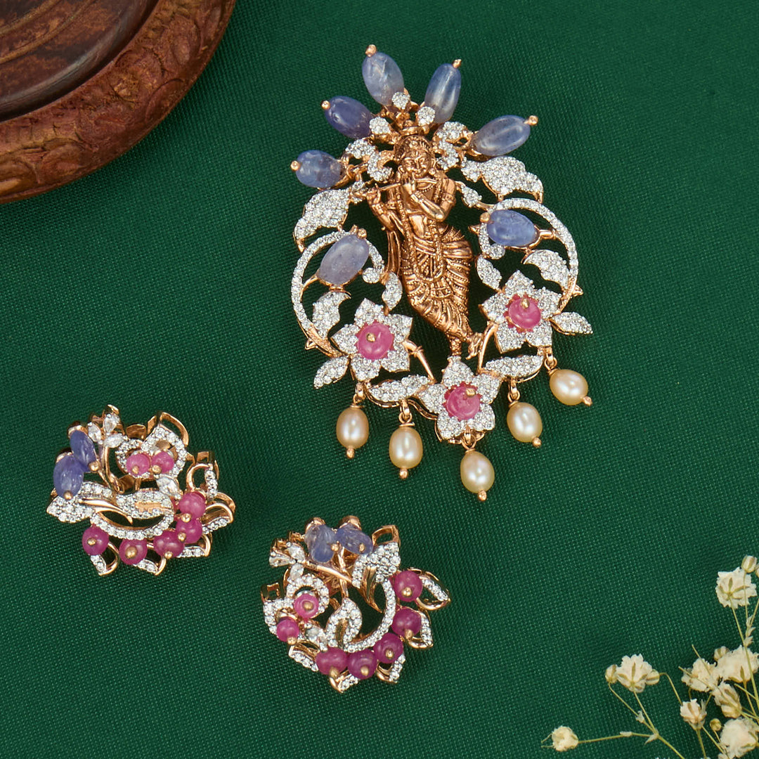 Dual Shine Avikam Pendant Set