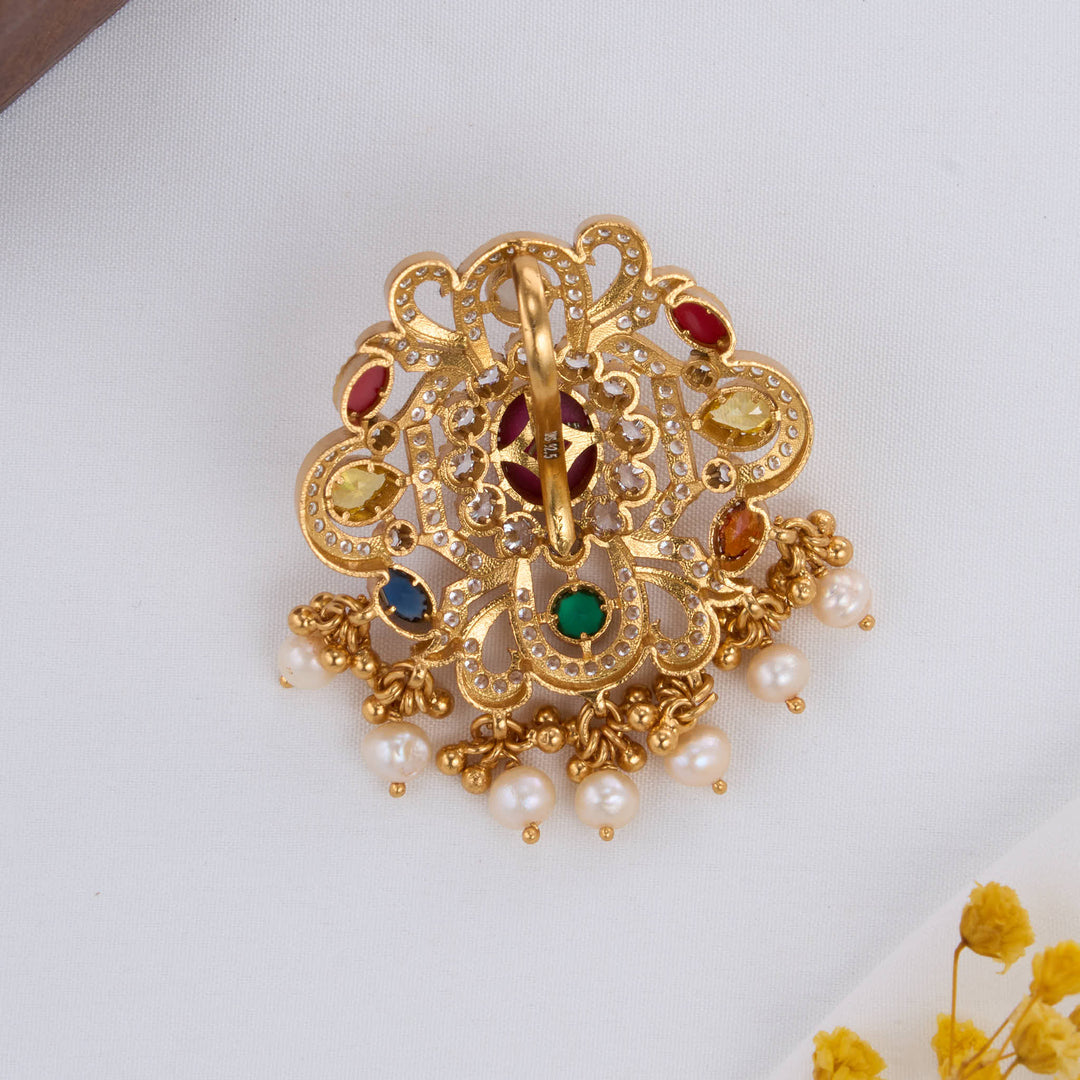 Majestic Navaratna Stone Pendant