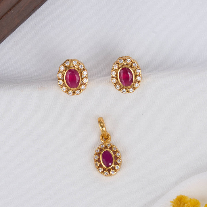 Thamasha Stone Pendant Set