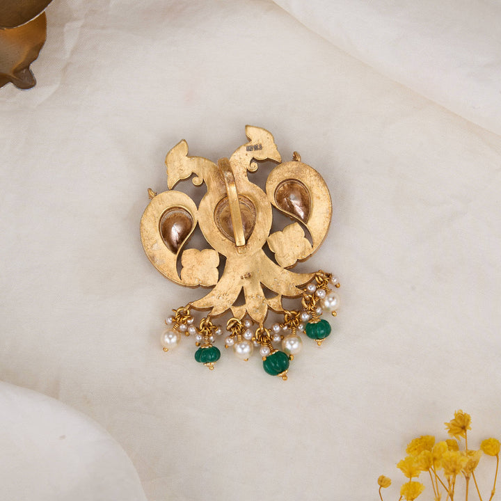 Sacred Bird Kundan Pendant