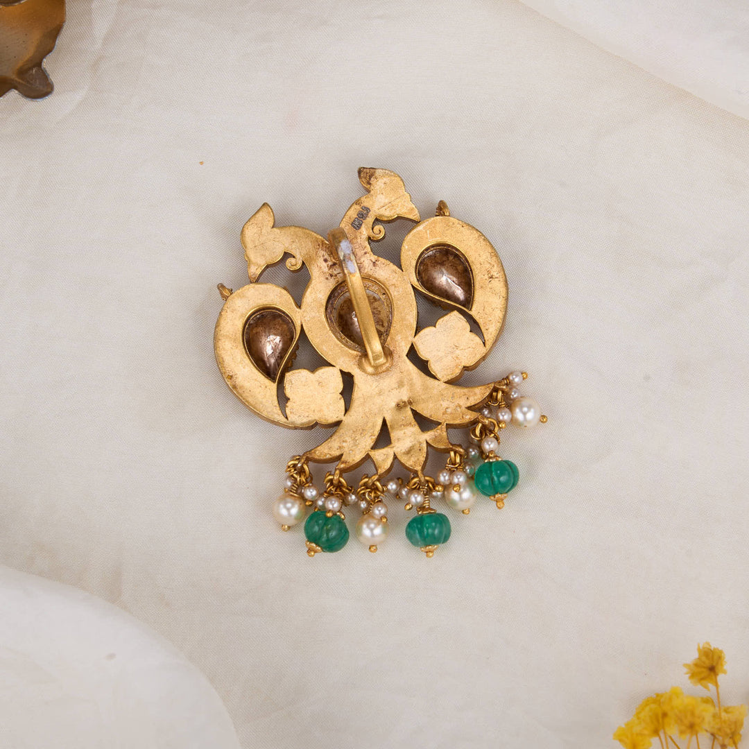 Madhira Bird Kundan Pendant