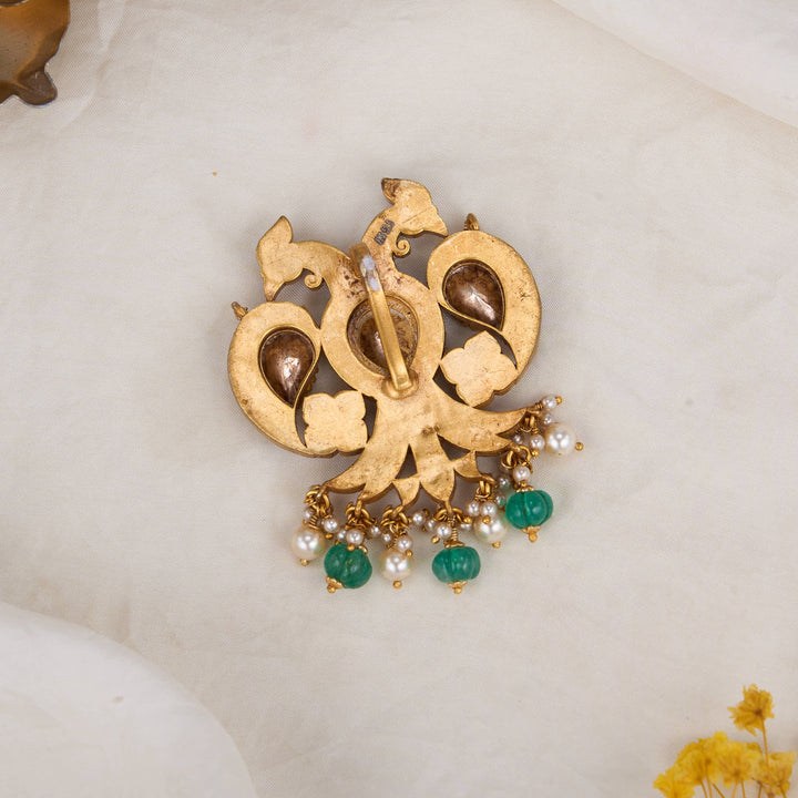 Madhira Bird Kundan Pendant