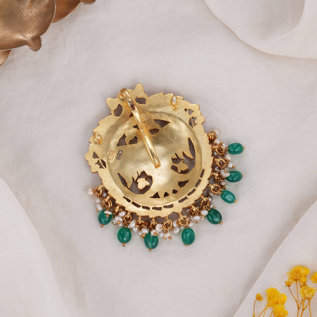 Vintage Catchy Kundan Pendant