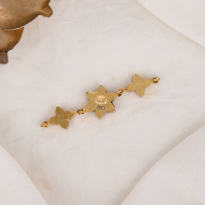 Sine Flowert Kundan Pendant