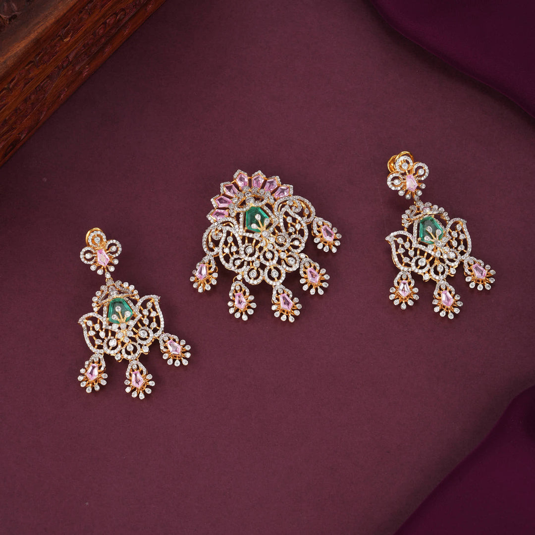 Lumina Moissanite Pendant Set