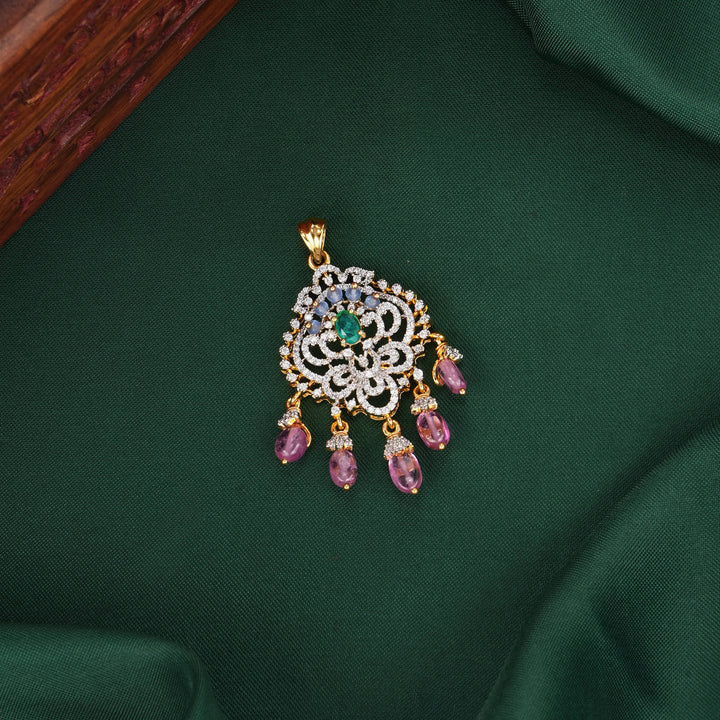 Gleaming Glory Diamond Design Pendant